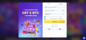 Bitstarz signup