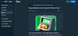 Stake.com payment methods