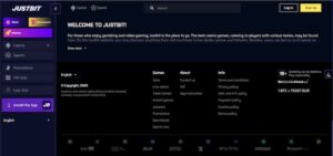 Justbit Insättningar och uttag