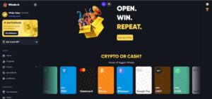 Whale.io Insättningar och uttag 