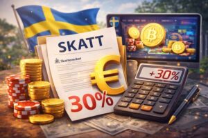 Skatt tillämpas på intäkter från kryptokasinon
