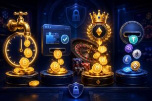 Typer av gratis BTC-belöningar från casino faucets