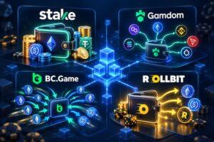 Fyra kryptocasinon under blockkedjans lupp